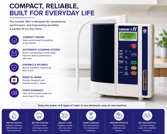 Kangen Water® Leveluk JRIV – 4-Plate Water Ionizer