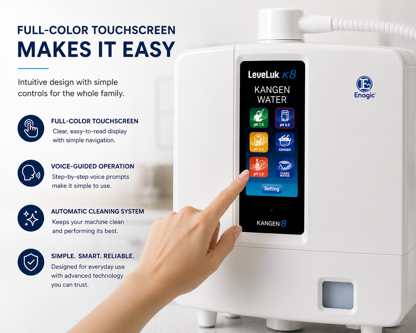 Kangen Water® K8 – 8-Plate Water Ionizer