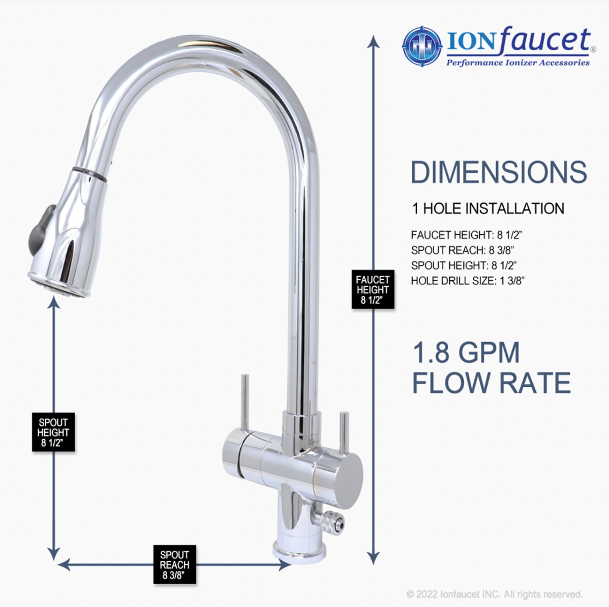 IonKitchen Faucet (Satin Nickel)